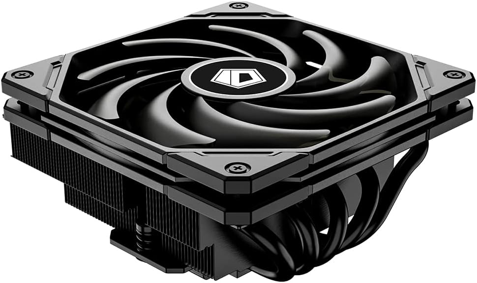ID-COOLING IS-55 Black Low Profile CPU Cooler for Compact Builds