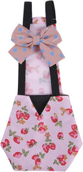 Adjustable Chicken Diaper Blue+Flowers - Washable Poultry Nappy