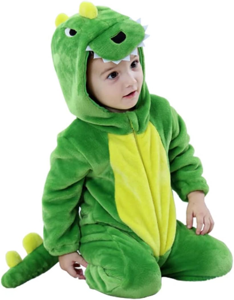 Halloween Baby Green Dinosaur Costumes for Infants and Toddlers