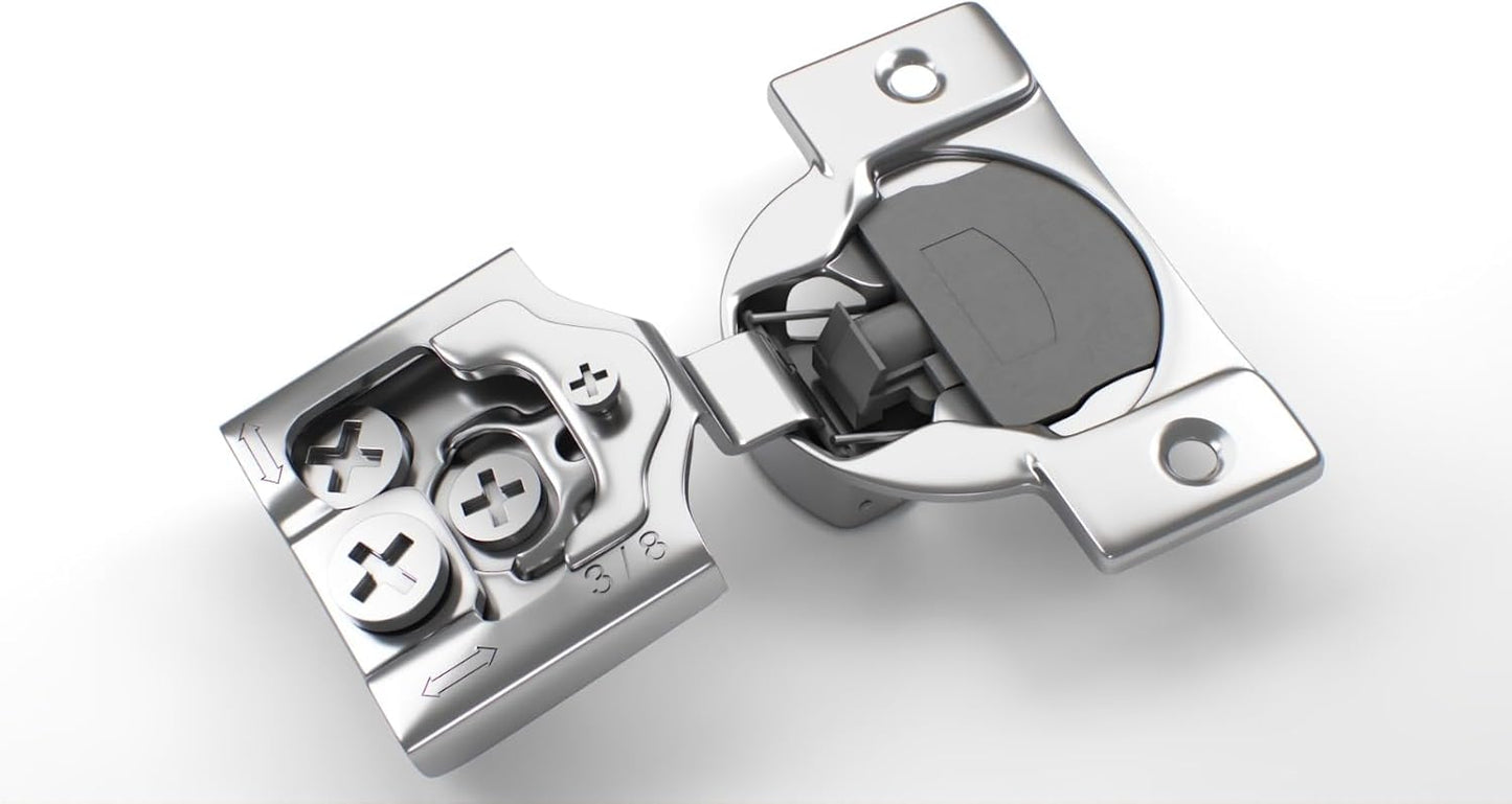 Berta 100-Pack Soft Closing Face Frame Cabinet Hinges for Kitchen