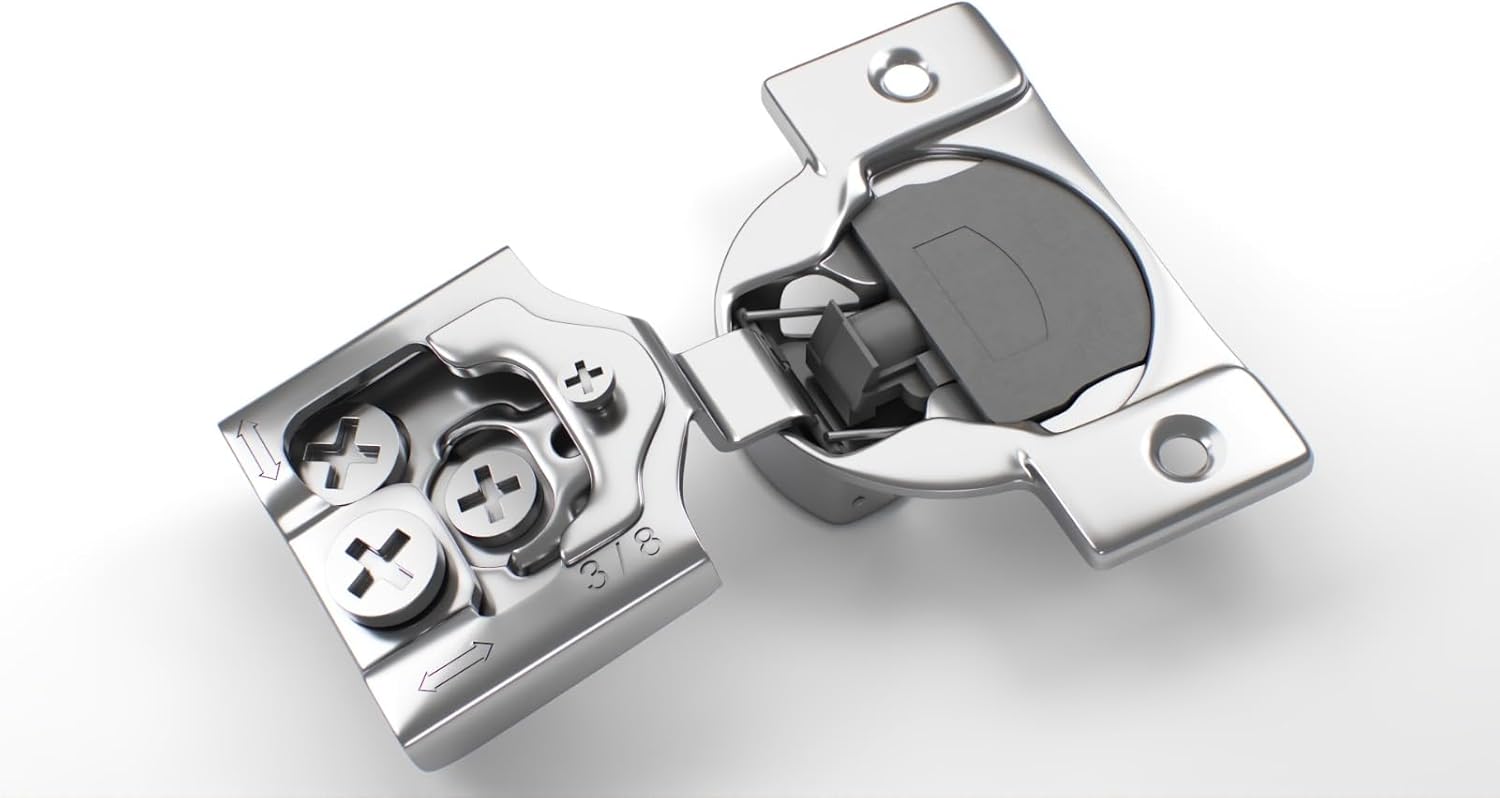 Berta 100-Pack Soft Closing Face Frame Cabinet Hinges for Kitchen