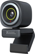 4K Webcam for Streaming - Noise Canceling Mic, Autofocus, AI Framing