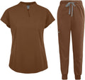 Scrubs Set for Women Nurse Uniform Jogger Suit - Stretch Top & Pants
