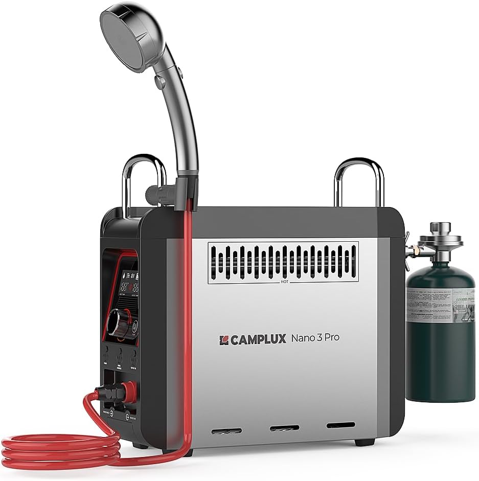 Portable On-Demand Hot Shower Anywhere - CAMPLUX