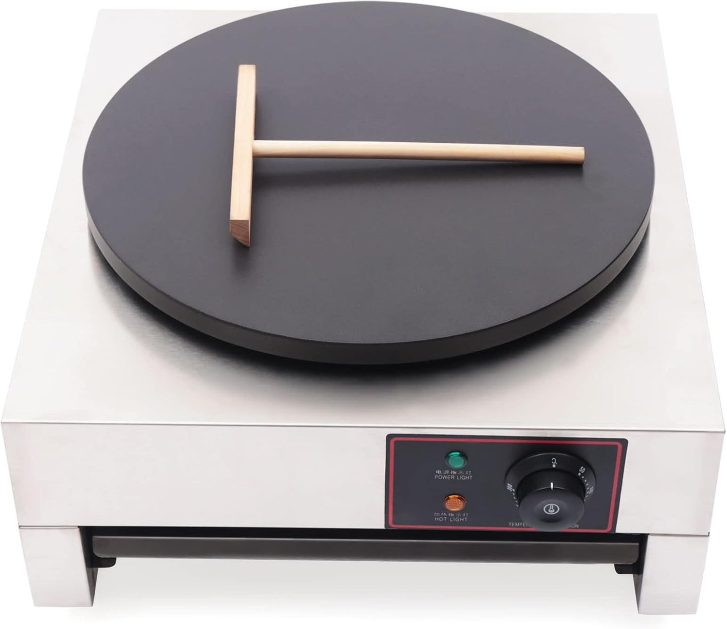 Professional 16 Electric Crepe Maker - Nonstick & Adjustable Temp.