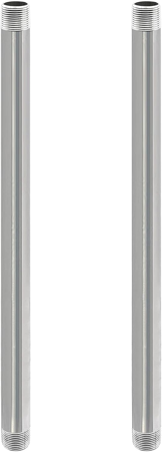 GeilSpace 3/4 Inch x 18 Inch Stainless Steel Pipe Nipple Set