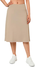 Active Wear Knee Length Skorts for Women Featuring Convenient Pockets