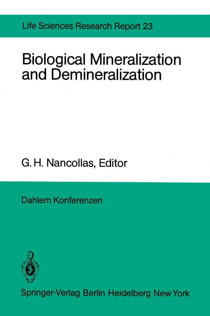Biological Mineralization and Demineralization Workshop Report