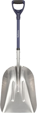 Aluminum Snow Shovel - Large Capacity 45 in Blade for Driveways