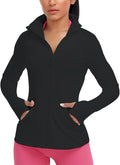 Women's Workout Yoga Jacket Full Zip Slim Fit - Lightweight