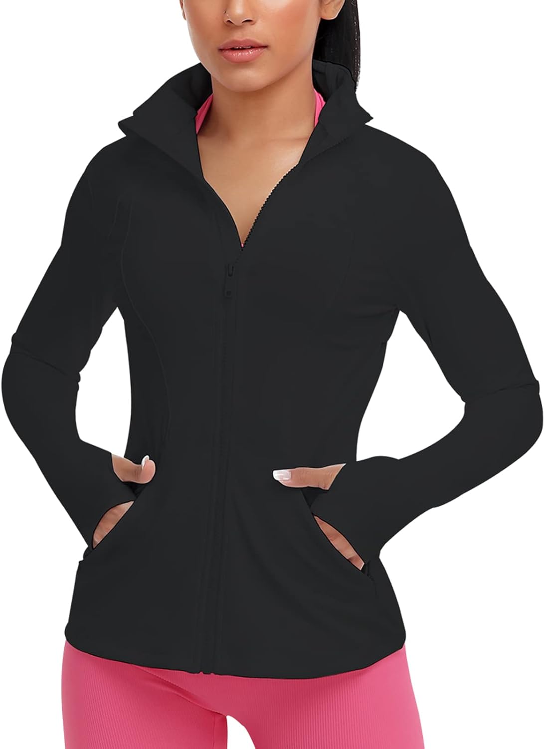 VUTRU Women's Workout Yoga Jacket Full Zip Athletic Track Jacket