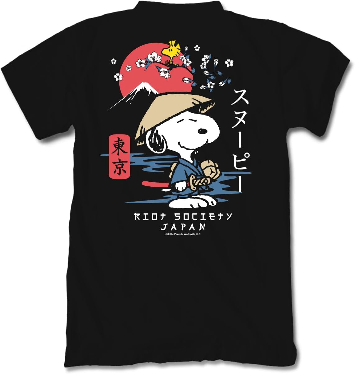 Samurai Style Unleashed Snoopy and Woodstock Graphic Tee