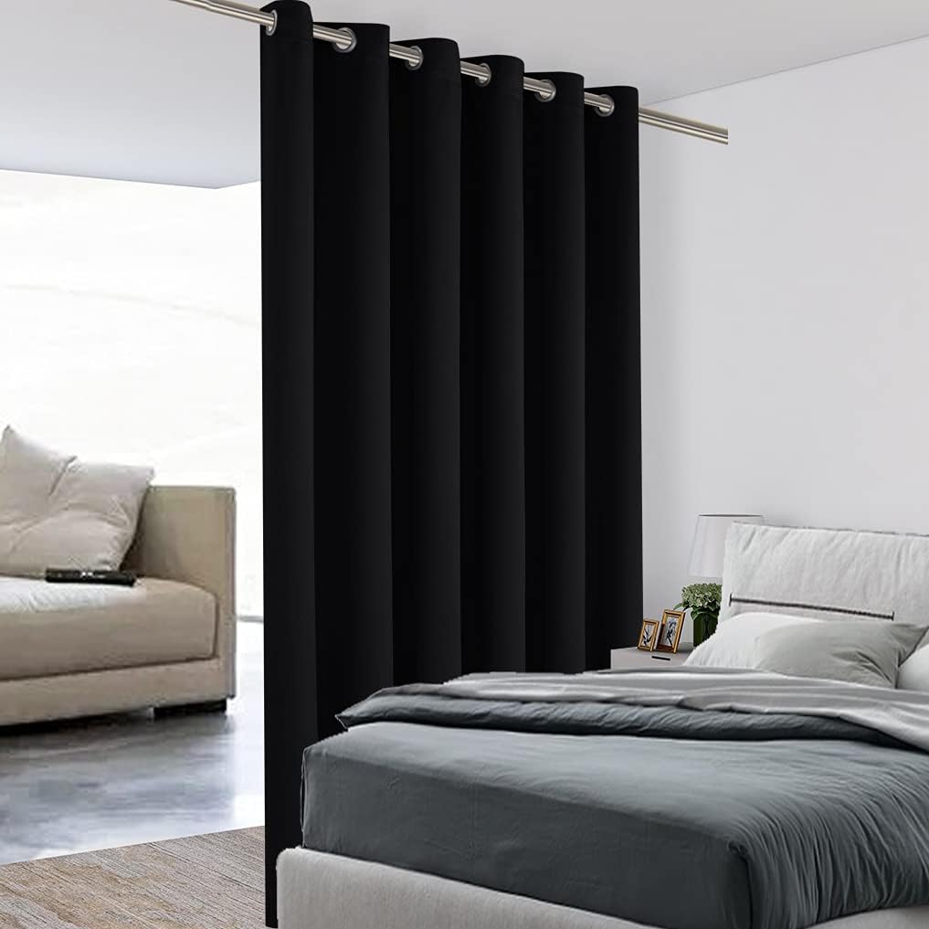 BONZER Room Divider Curtain Grommet Thermal Insulated Blackout