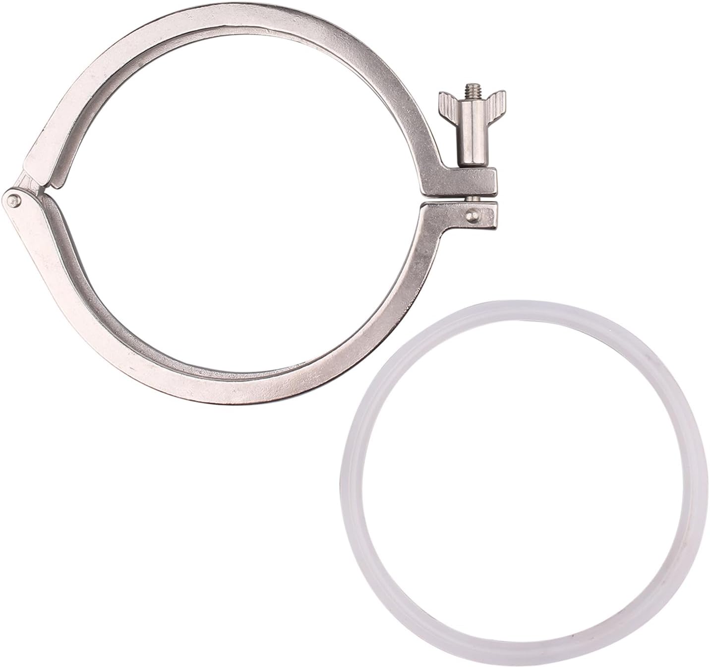 DERNORD 8 inch Tri Clamp Heavy Duty Stainless Steel with Gasket