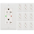 GFCI Outlet 20 Amp Tamper Resistant Duplex - 10 Pack