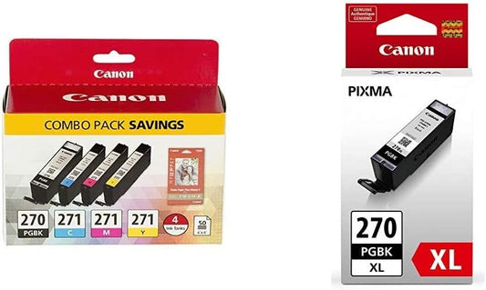 Canon PGI-270/CLI-271 Photo Paper Combo Pack for Stunning Prints