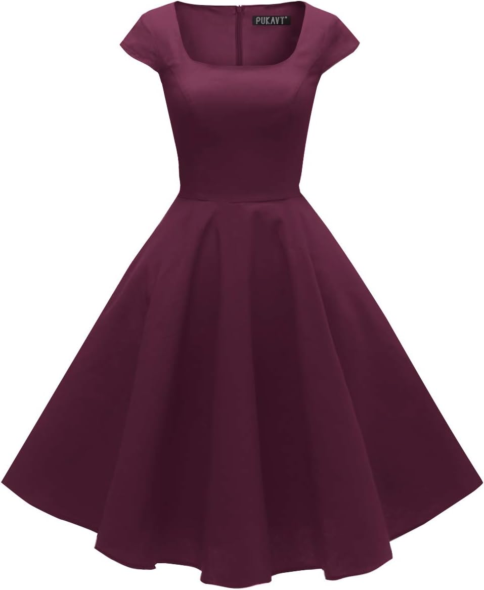 PUKAVT Women's Cocktail Party Dress with Pockets for All Occasions