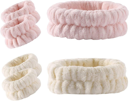 Spill-Proof Microfiber Wrist Towels for Face Washing
