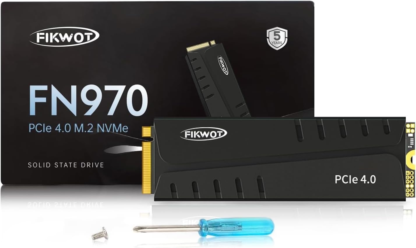 FN970 1TB M.2 PCIe Gen4 NVMe SSD with Heatsink for Gaming