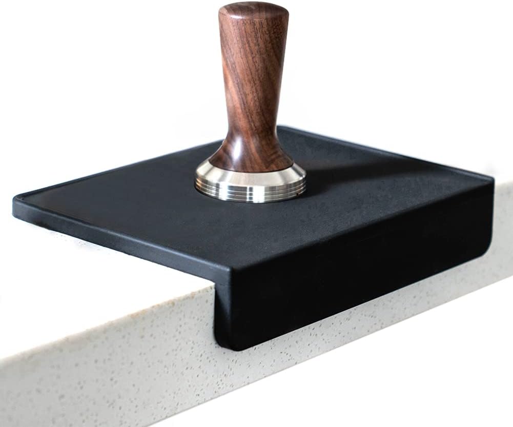 watchget Black Silicone Tamping Mat - Waterproof & Heat Resistant