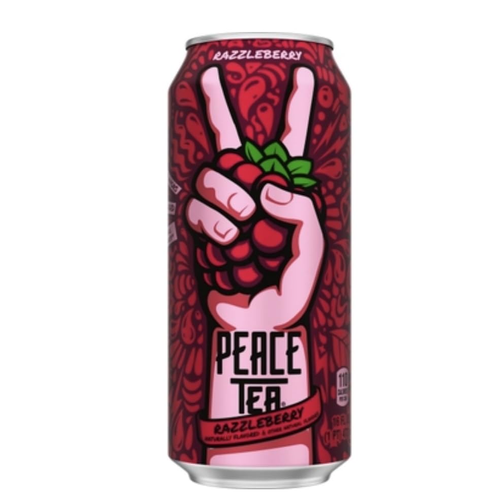 Refreshing Razzleberry Peace Tea, 16 Fl Oz, 24 Count Cans