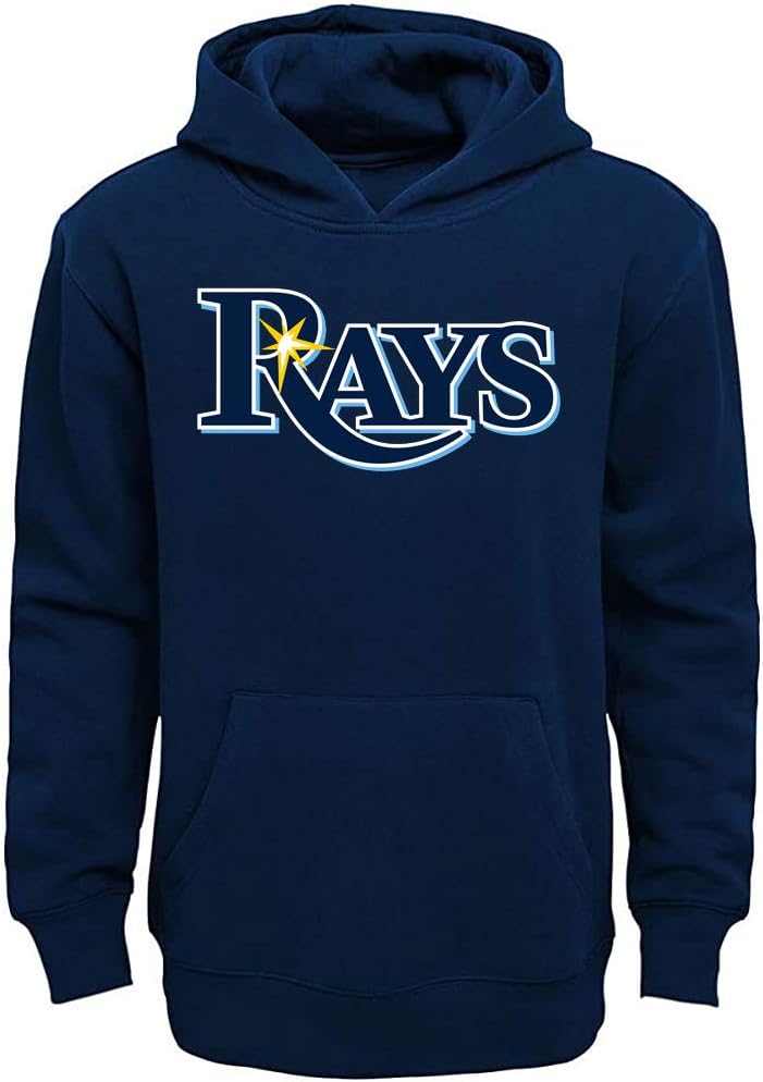 MLB Youth Tampa Bay Rays Team Color Fleece Hoodie for Kids
