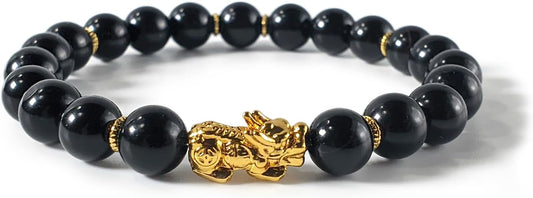 Pixiu Money Bracelet for Good Luck - Handmade Gemstone Jewelry