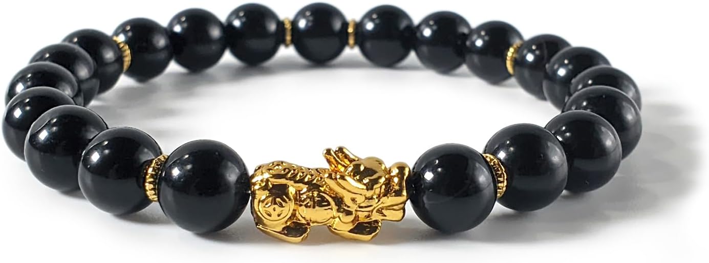 Pixiu Money Bracelet for Good Luck - Handmade Gemstone Jewelry