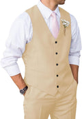 Mens Suit 2 Piece Slim Fit Vest & Pants Suit Set for Men - Tailored
