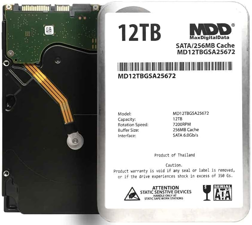 Enhanced Speed & Storage: MDD 12TB SATA HDD