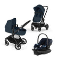Ocean Blue EOS 5-in-1 Travel System Stroller with Aton G - Compact