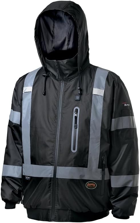 Pioneer Hi Vis Waterproof Heated Safety Bomber Jacket Review