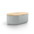Bread Box Metal Bin with Bamboo Lid - Minimalist Freshness