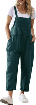 Women Long Casual Loose Bib Pants Overalls - Comfortable Summer