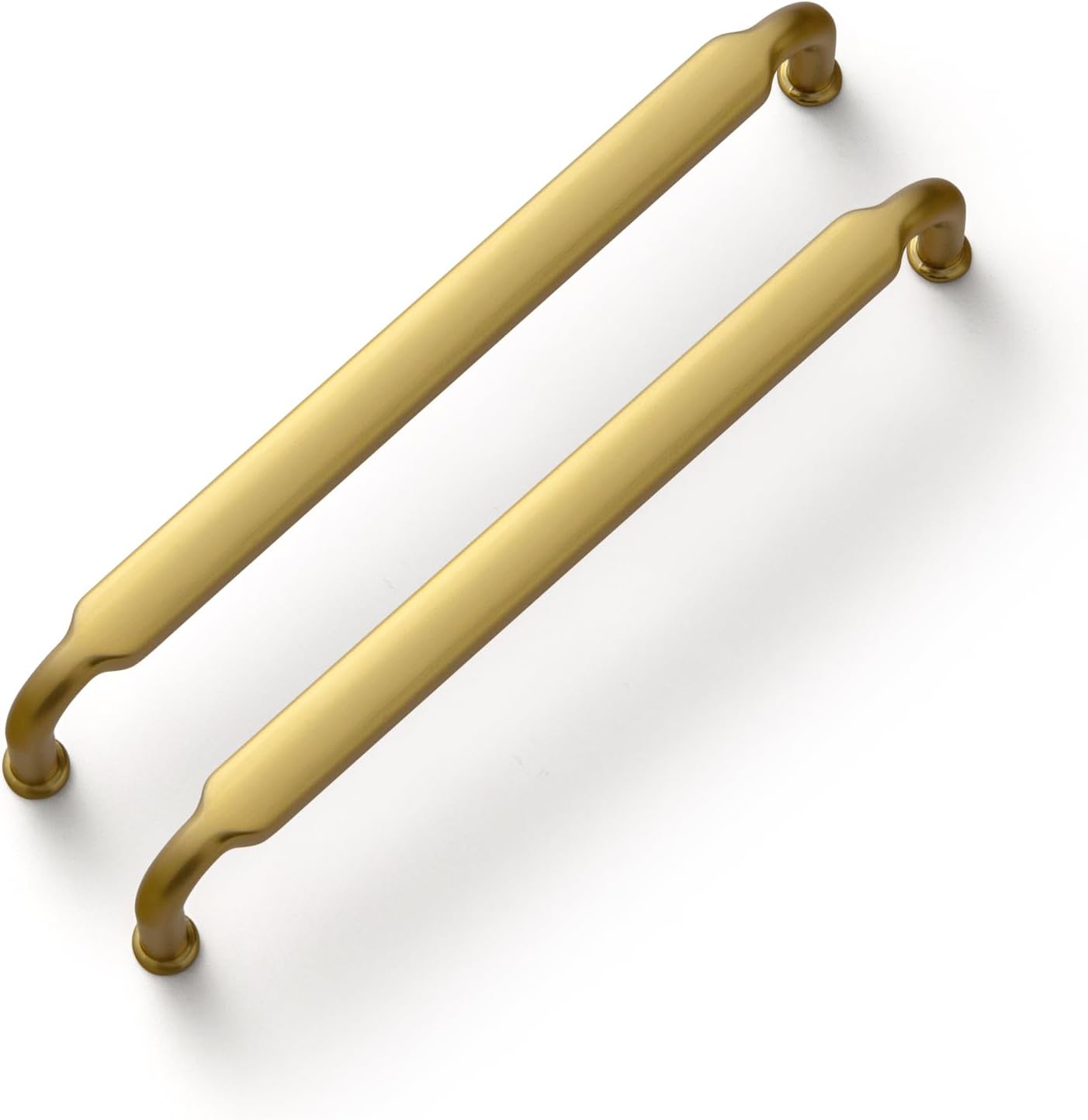 Goo-Ki Brushed Gold Drawer Handles for Kitchen Cabinets 6-Pack