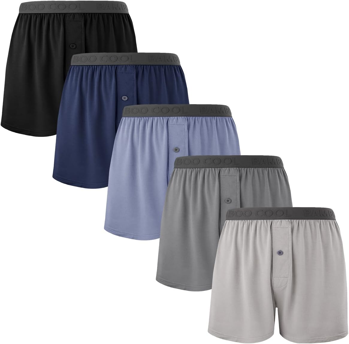 Bamboo Cool Mens Boxer Shorts Soft Comfortable Breathable Knit