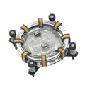 Barrow Aurora CPU Water Cooling Block for AM4 AM5 Intel 115X - Clear