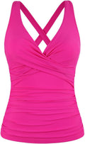Women's Underwire Tankini Top Tummy Control - V Neck Support