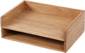 Wood Stackable Paper Trays for Office Supplies - Desk Organizer Tray