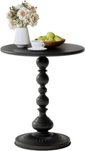 Vintage Black Side Table - Stylish Space-Saving Accent!