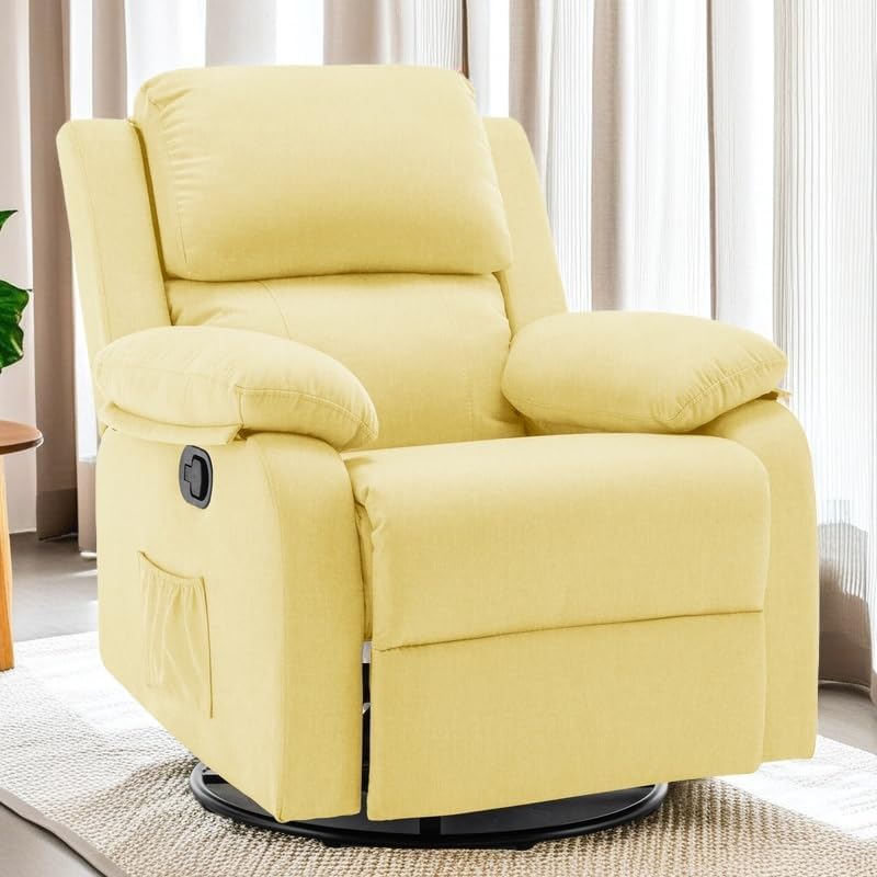 360 Swivel Rocker Recliner Chair for Small Spaces and Comfort