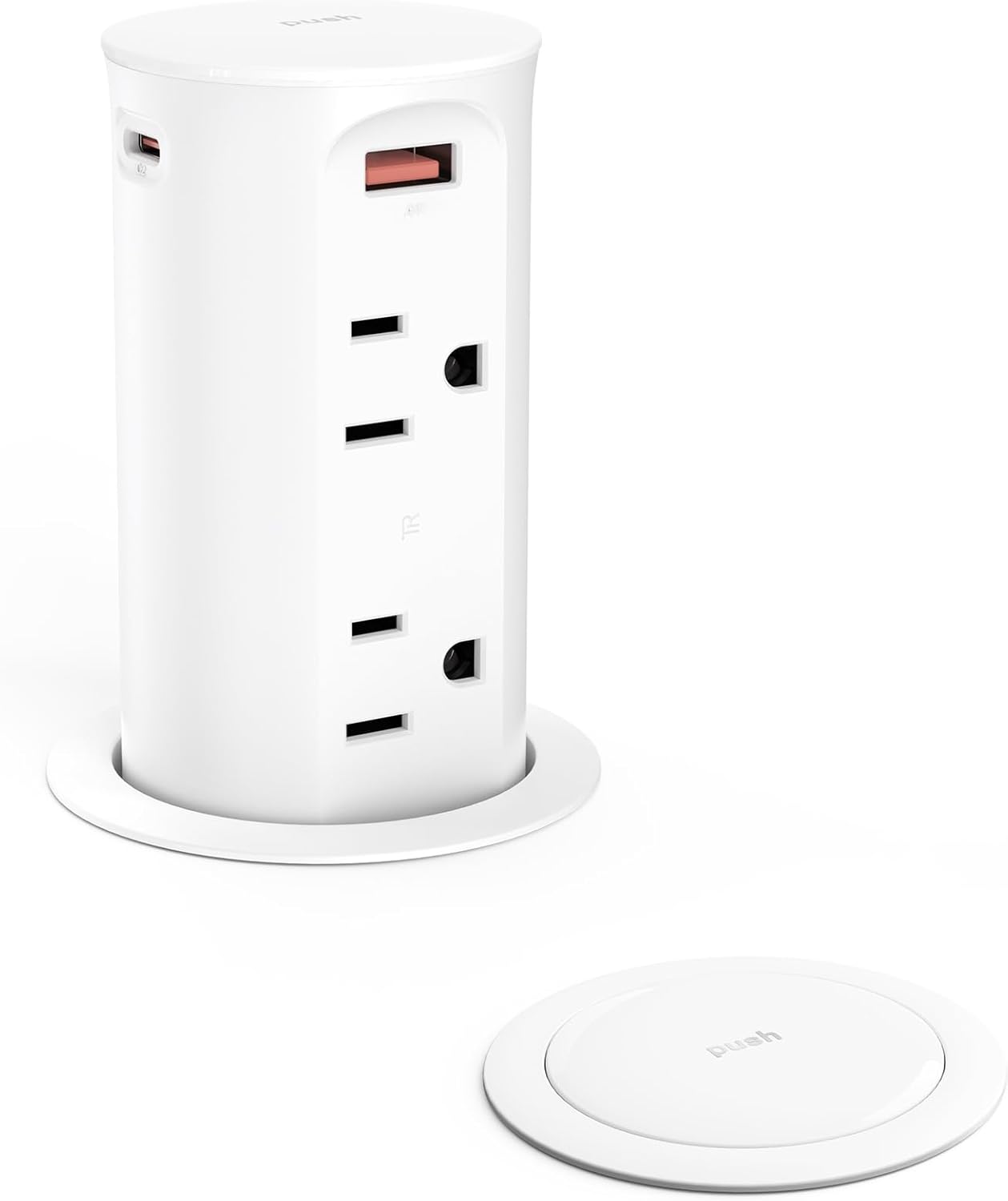 Pop up Outlet for Countertop with 65W USB C Fast Charging