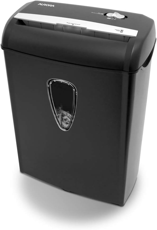 Aurora AS890C 8-Sheet Cross-Cut Shredder for Documents