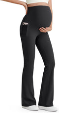 BareFeel Maternity Flare Leggings with Pockets Over The Belly features