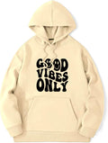 Good Vibes Only Crewneck Sweatshirt for Men - Heavyweight Pullover