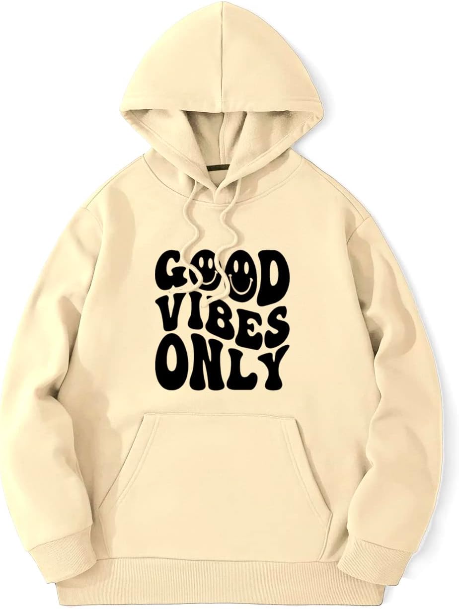 Good Vibes Only Crewneck Unisex Sweatshirt for Everyday Comfort