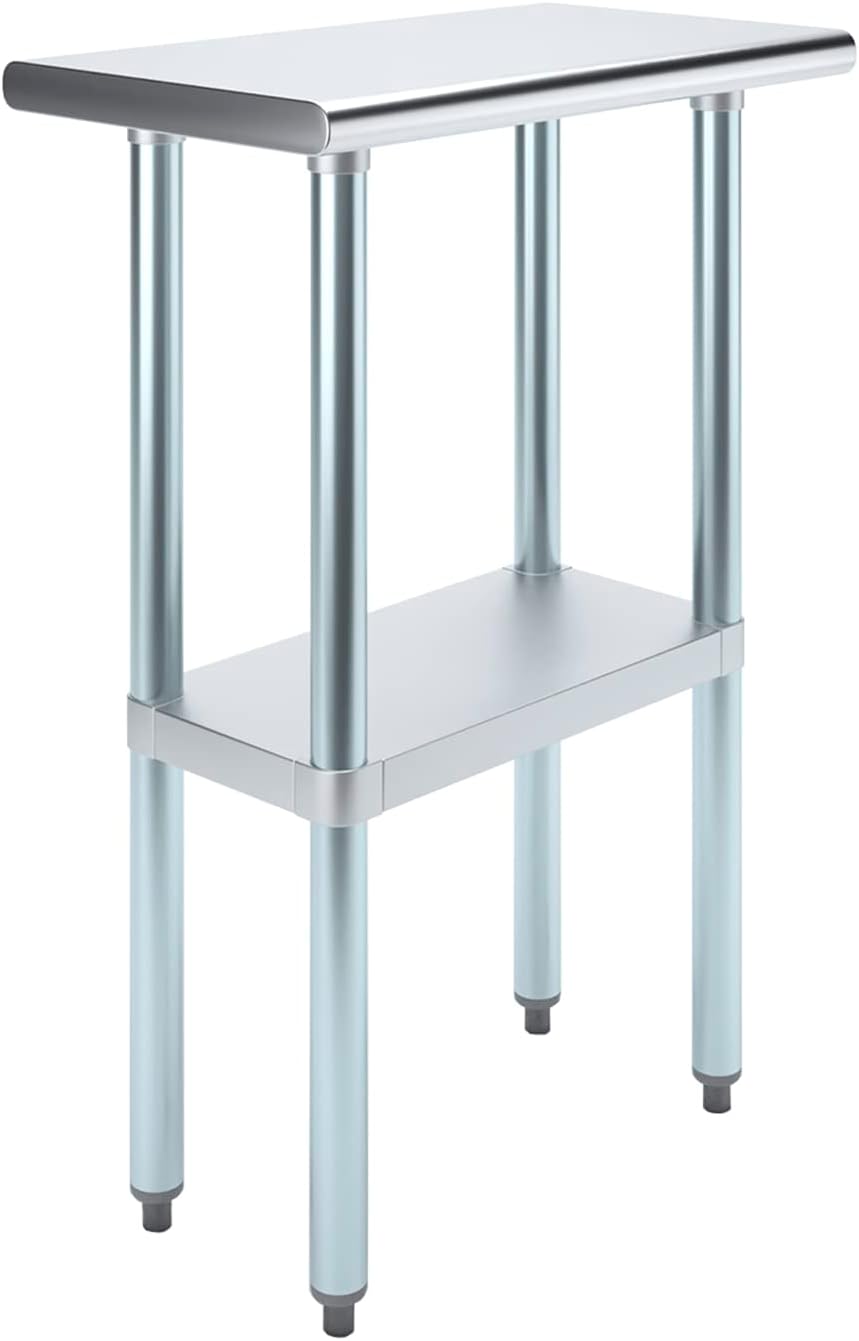 AmGood Stainless Steel Work Table for Food Prep & More