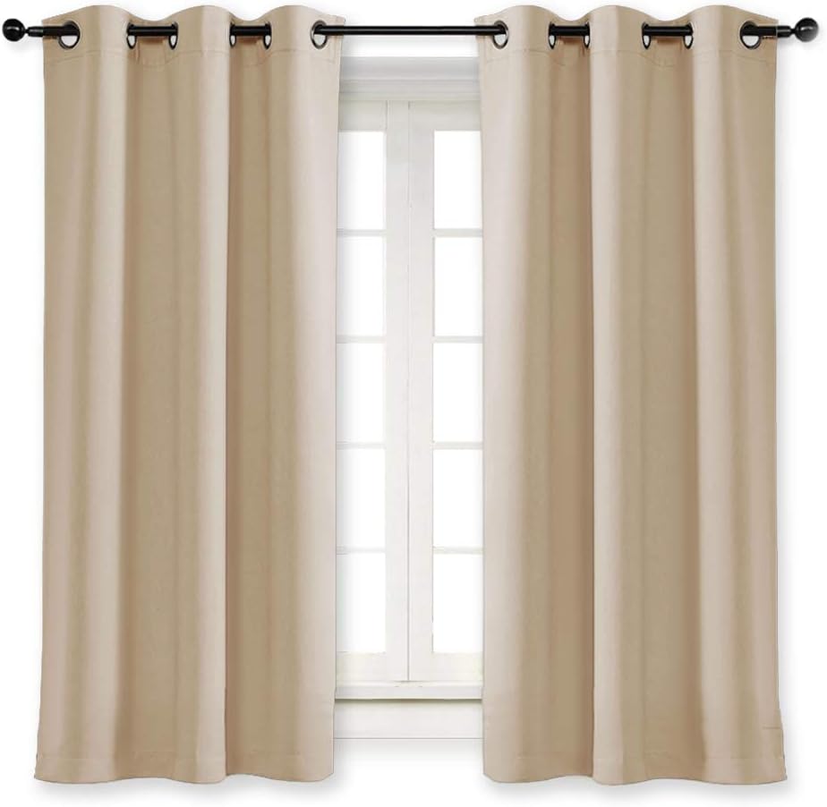 NICETOWN Room Darkening Curtain 42x63 - Kids Bedroom Light Blocker