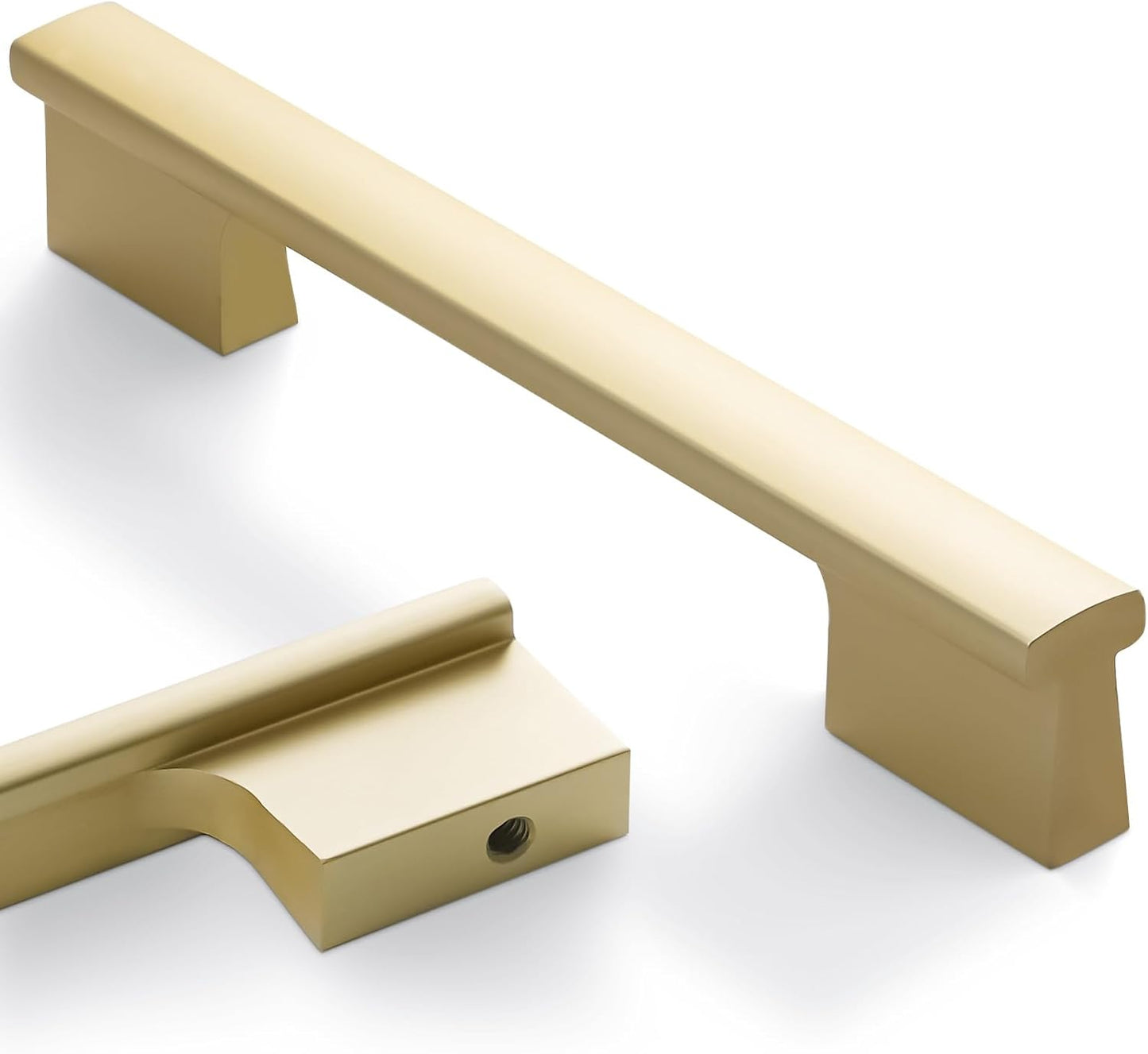 10 Pack Brushed Gold Cabinet Pulls for Kitchen and Bathroom Use