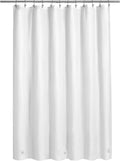 White Shower Curtain Liner PEVA - Waterproof, Odorless, Lightweight